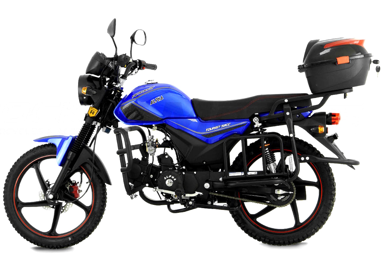 Мопед ROCKOT ALPHA TOURIST (синий глянцевый)