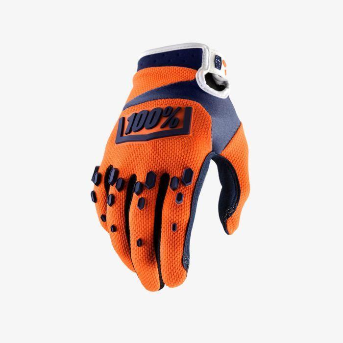 Мотоперчатки подростковые 100% Airmatic Youth Glove Orange/Navy Мотоперчатки подростковые 100% Airmatic Youth Glove Orange/Navy